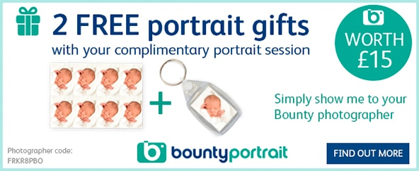 2 FREE portrait gifts with your complimentary portrait session worth £15 - click here to find out more